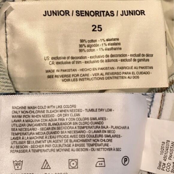 William Rast Blue Light Wash Sheer Cloud A-Line Skirt 25 NWT - Picture 6 of 8